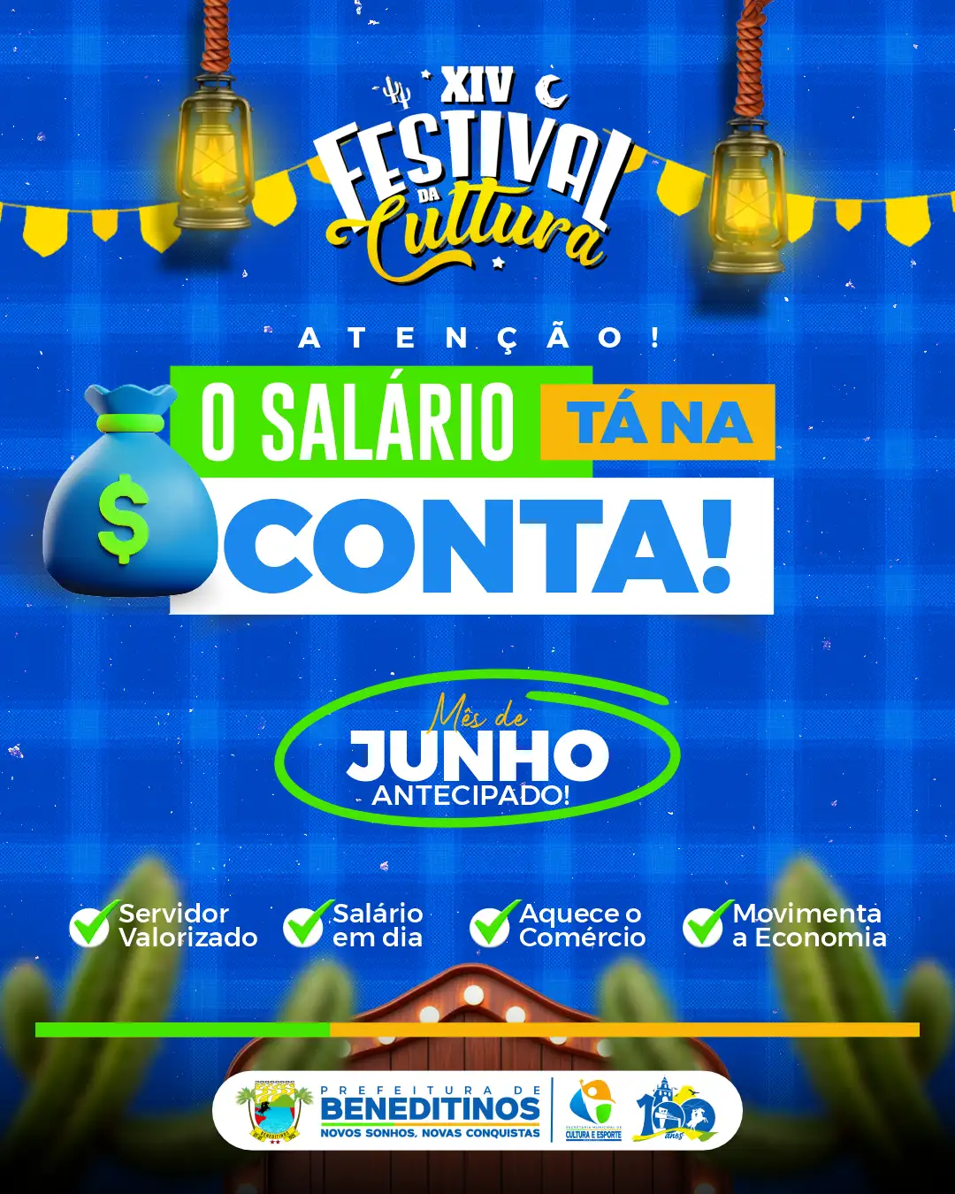 Valorização dos servidores municipais marca o centenário de Beneditinos