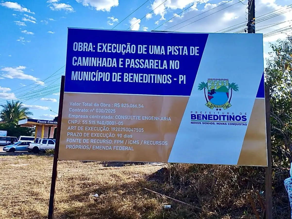 Pista de Caminhada Começa a Ser Construída na Entrada de Beneditinos